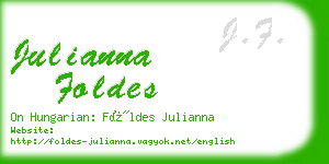 julianna foldes business card
