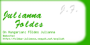 julianna foldes business card